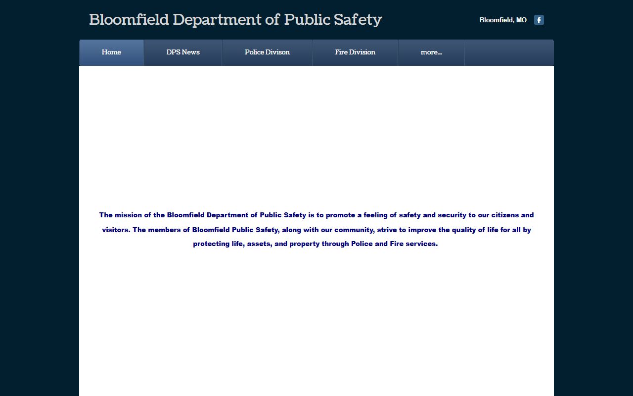 Bloomfield Police Department page for background check records