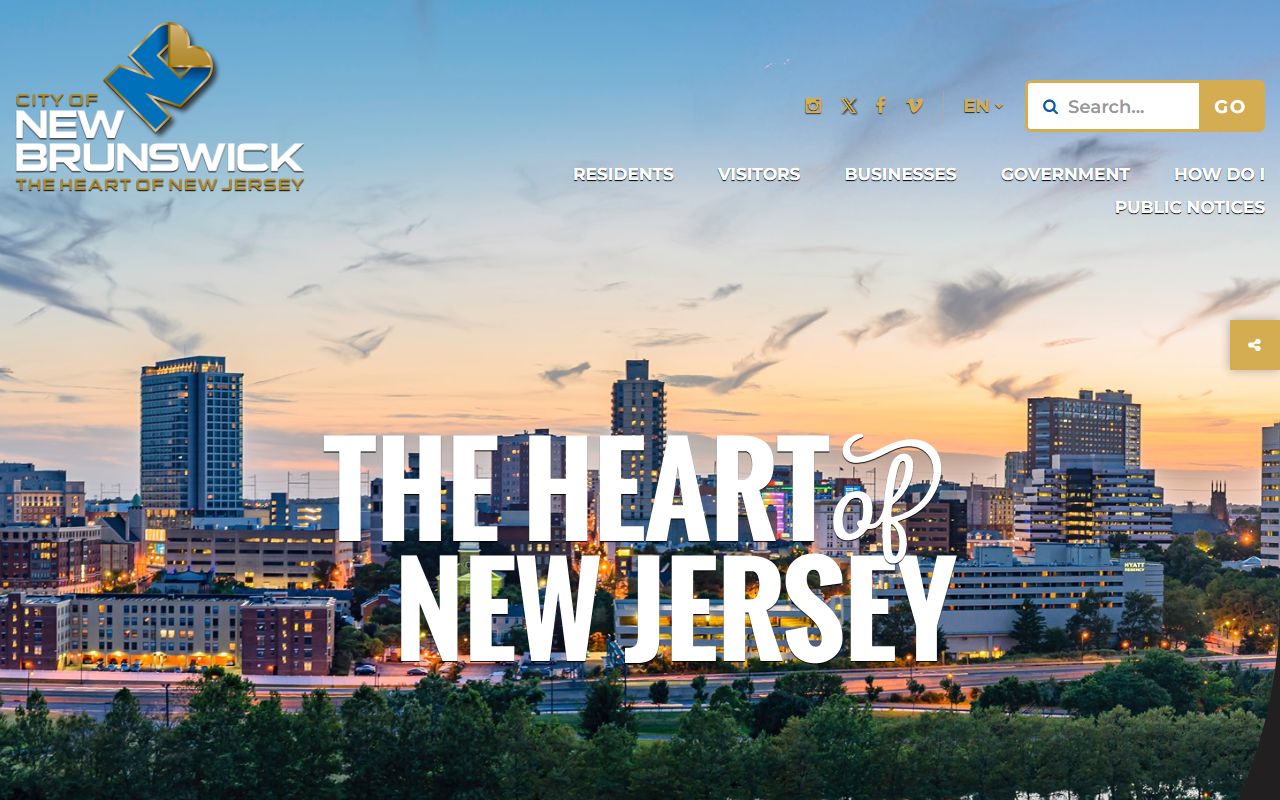 New Brunswick city website for background check requests