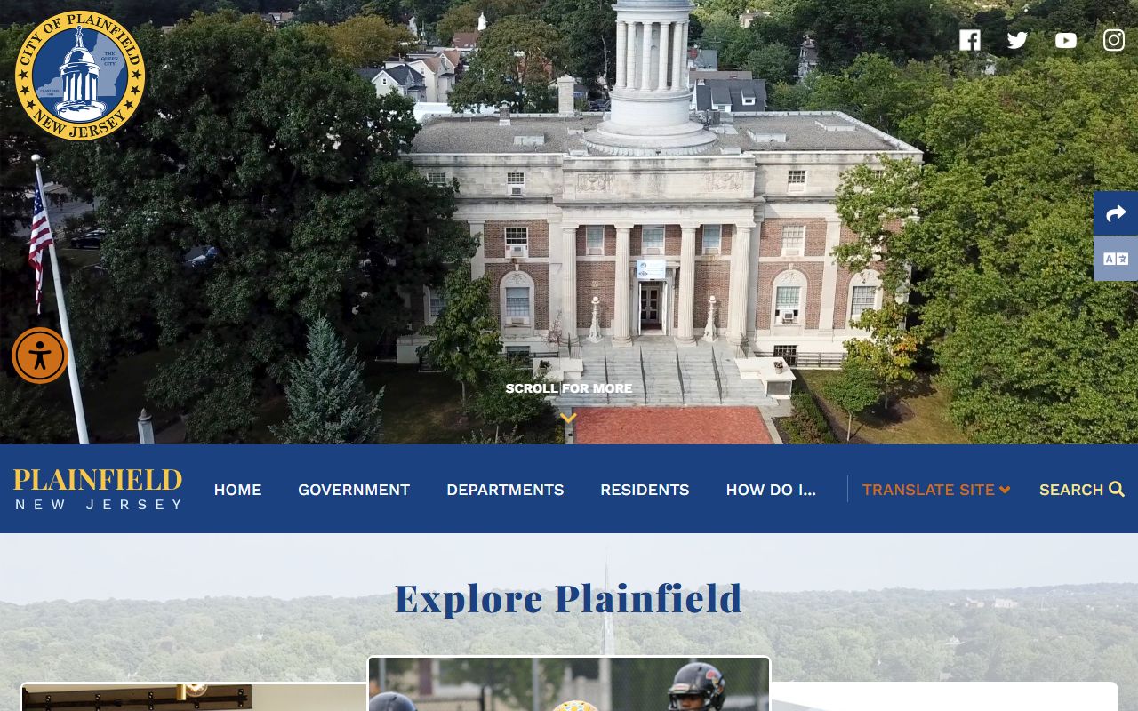 Plainfield city website for background check requests