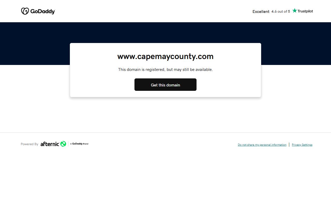 Cape May County government website for background check resources