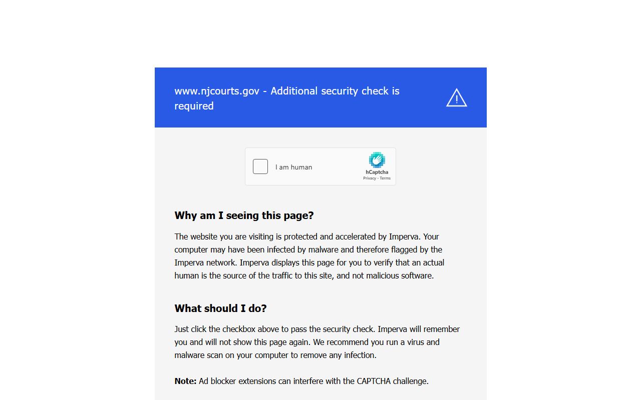 Sussex County Superior Court page for background check records